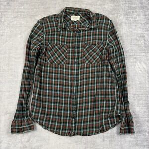 Ralph Lauren Denim & Supply Shirt Mens Large Green Plaid Button Up Flannel